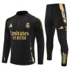 Real Madrid Sweat d'Entraînement Quarter-Zip 2024-25 Noire Pour Homme